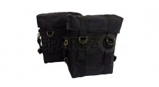 Royal Enfield Classic 350cc 500cc Black Color Military Pannier Bags